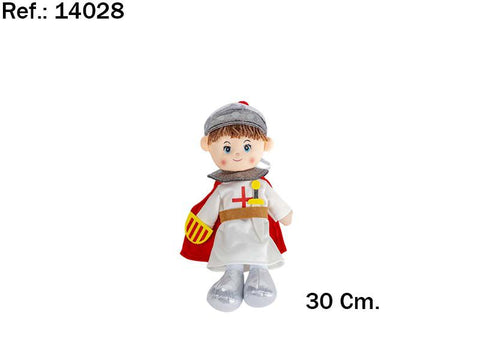 Peluche Caballero Escudo 30cm Sant Jordi
