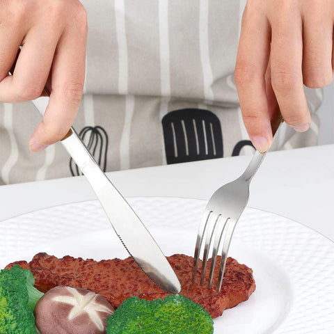 Set 8 Cuchillos de Mesa Acero Inoxidable