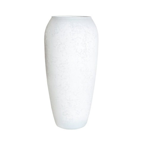 Jarrón Blanco Vidrio Julie 12x12x26cm