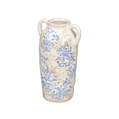 Jarrón Nonna 2 Asas Azul Beige 29cm