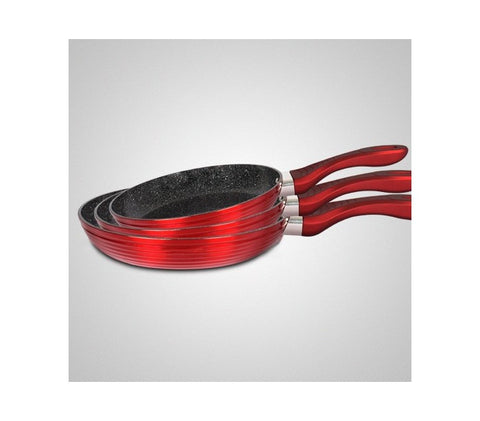 Juego 3 Sartenes Rojas 20-24-28cm Royalty Line
