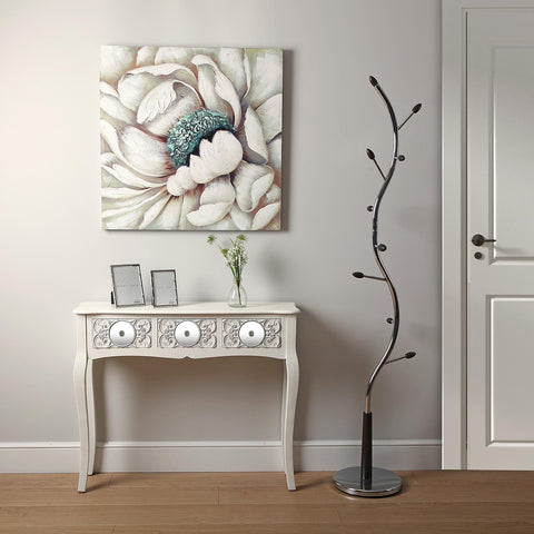 Mesa de Entrada Indra, Mueble Recibidor Estrecho Pasillo o Entrada 80x25x95cm