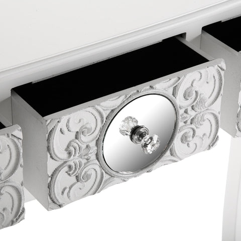 Mesa de Entrada Indra, Mueble Recibidor Estrecho Pasillo o Entrada 80x25x95cm