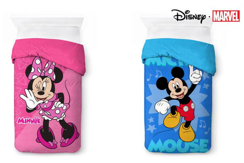 Edredon Minnie & Mickey 160x250cm cama Individual Disney a Escoger