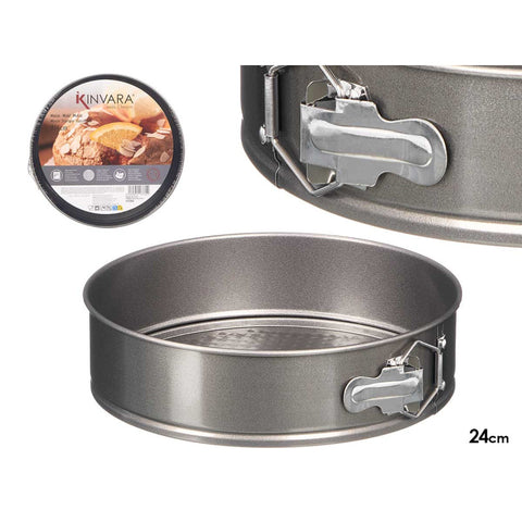 Molde Redondo Acero Gris 24cm