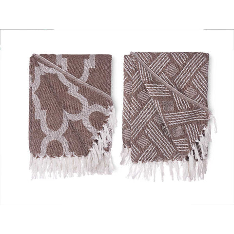 Multiuso Jacquard Marrón 125x150cm