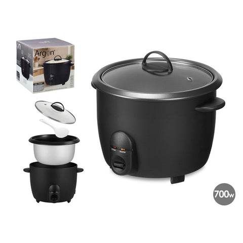 Olla Arrocera Eléctrica 1.8 Litros 700W Negro Mate Argón
