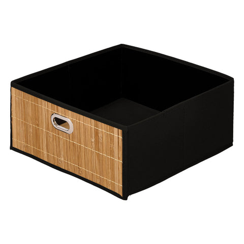 Organizador Cuadrado Bambú Negro 31x31cm