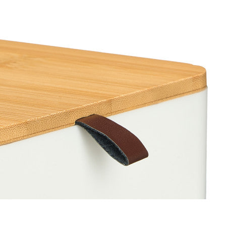 Organizador Plastico Espejo Bambu Blanco
