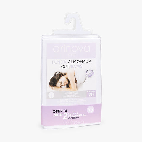 Pack 2 Fundas de Almohada Carina 70cm Arinova