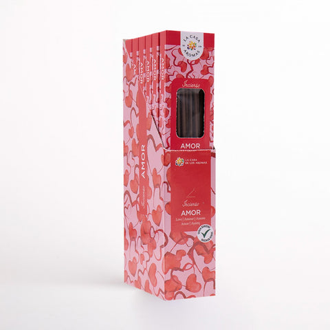 Paquet de 20 bâtonnets d'encens Love