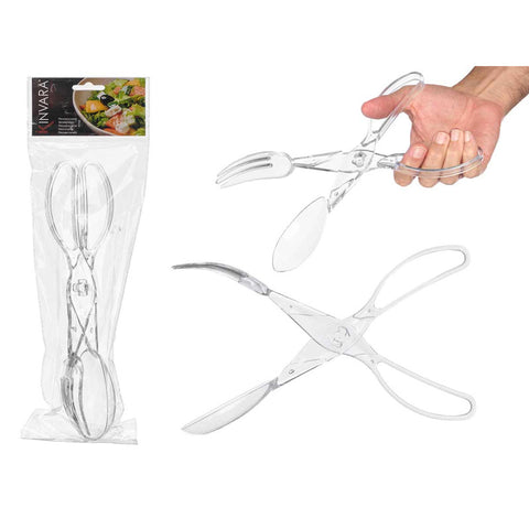 Pinces de service en plastique transparent