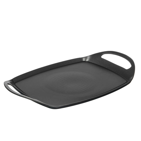 Plancha de Asar Lisa Negra 48cm Acabado Mármol