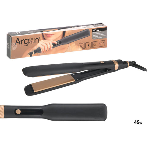 Plancha Pelo Cerámica LCD 42W Ancha Soft Touch Argón