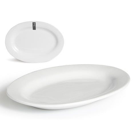 Plato Ovalado Blanco