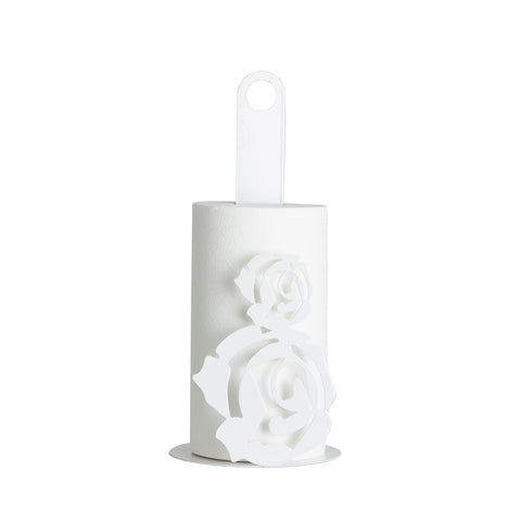 Portarrollos Blanco Hierro 15x15x33cm