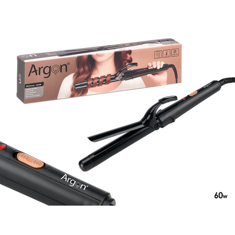 Rizador de Pelo 25MM Negro Dorado Soft Touch Argón