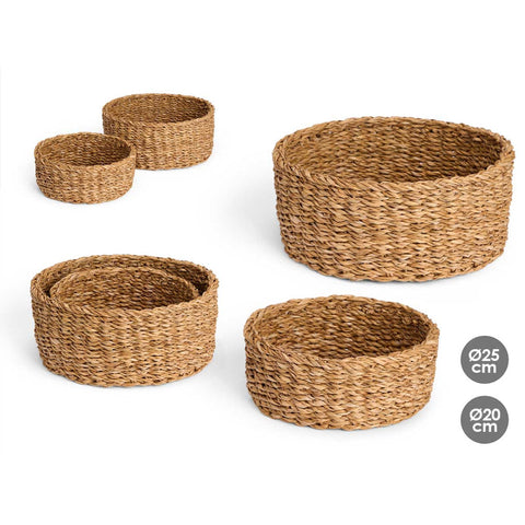 Set 2 Cestos Redondos 25cm 20cm