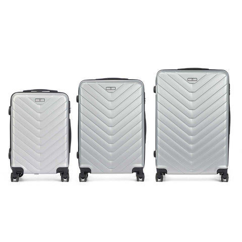 Set 3 Maletas Escama ABS Gris Claro marca Fielhogar