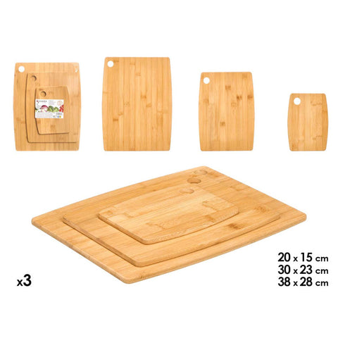 Set 3 Tablas de Cortar Bambú