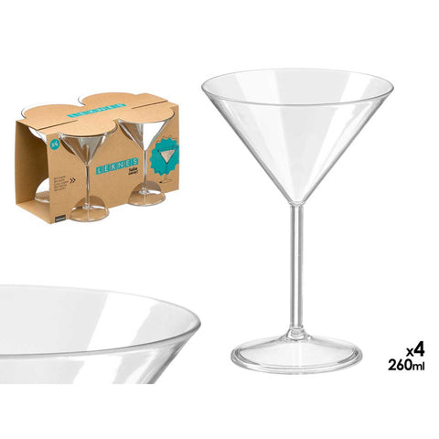 Set 4 Copas 260ml Acrílico