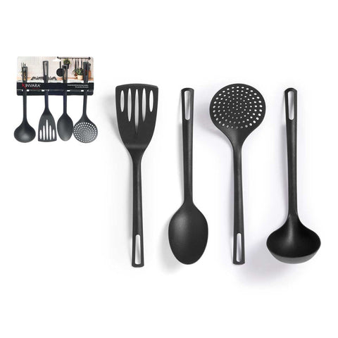 Set 4 Utensilios Negros