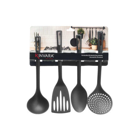 Set 4 Utensilios Negros