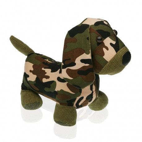 Sujetapuertas Perro Militar 31x15x25cm Versa