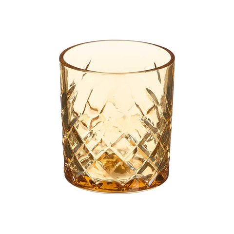 Set 6 Vasos Troquelados 350ml Ámbar