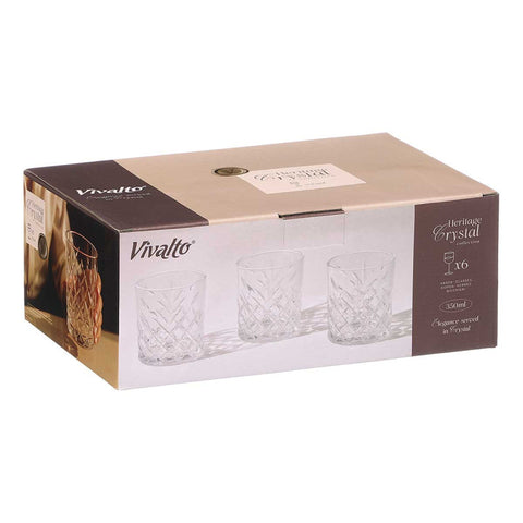 Set 6 Vasos Troquelados 350ml Transparente