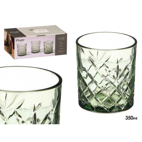 Set 6 Vasos Troquelados 350ml Verde
