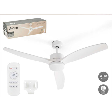 Ventilador de Techo Luz 3 Aspas Blanco 40W