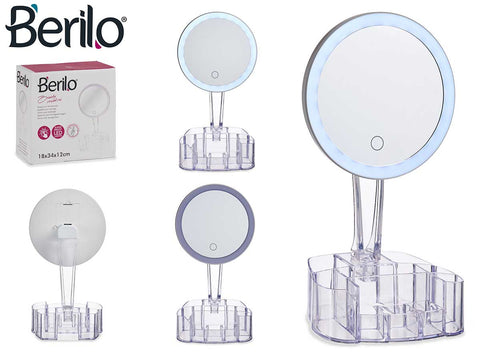 Espejo Aumento 1x Sobremesa PS con Led