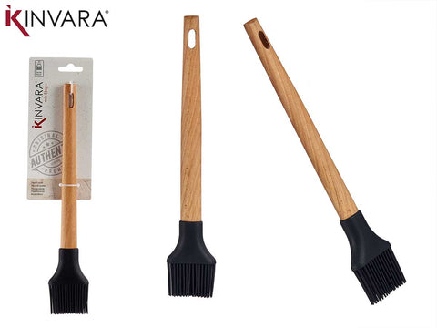Pincel de Cocina Silicona Mango Madera de Haya 28cm