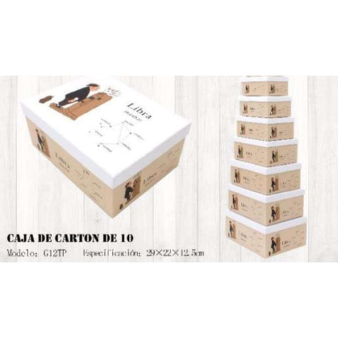 Juego 10 Cajas del Horóscopo Libra