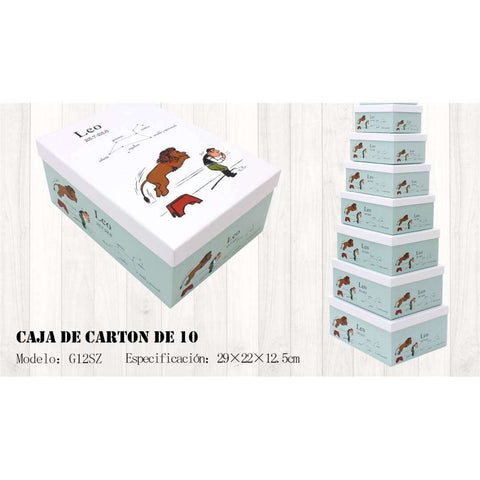 Juego 10 Cajas del Horóscopo Leo