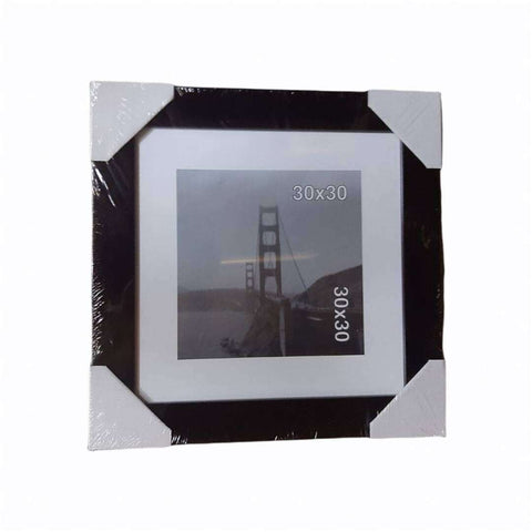 Portafotos 30x30cm Borde Negro