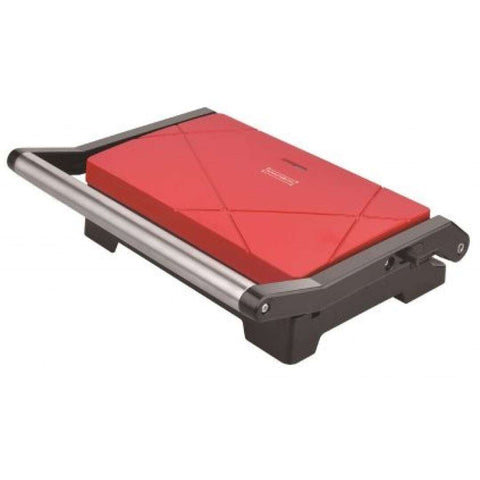 Panini Grill Rojo 1000W 220-240V - 50/60Hz