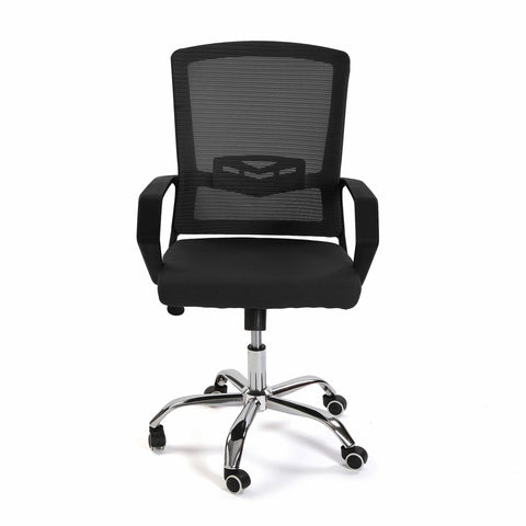 Chaise de bureau noire 54x45x52cm