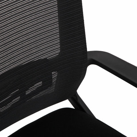Chaise de bureau noire 54x45x52cm