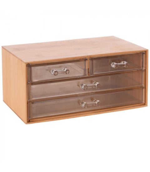 Organisateur de maquillage 23,5x15x10cm 4 compartiments